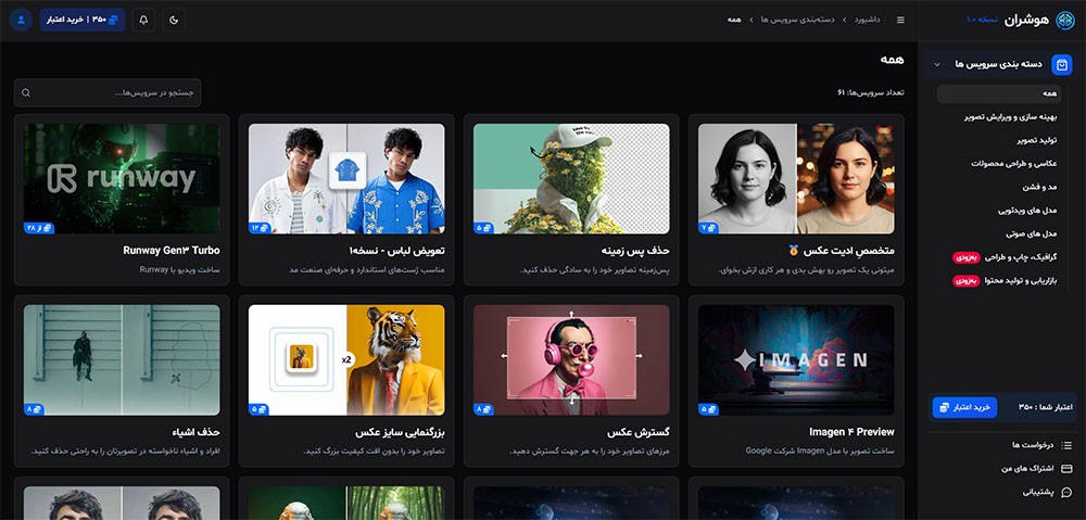 هوش مصنوعی ایرانی هوشران؛ از تولید و ادیت عکس تا ویدئو هوش مصنوعی ایرانی هوشران؛ از تولید و ادیت عکس تا ویدئو