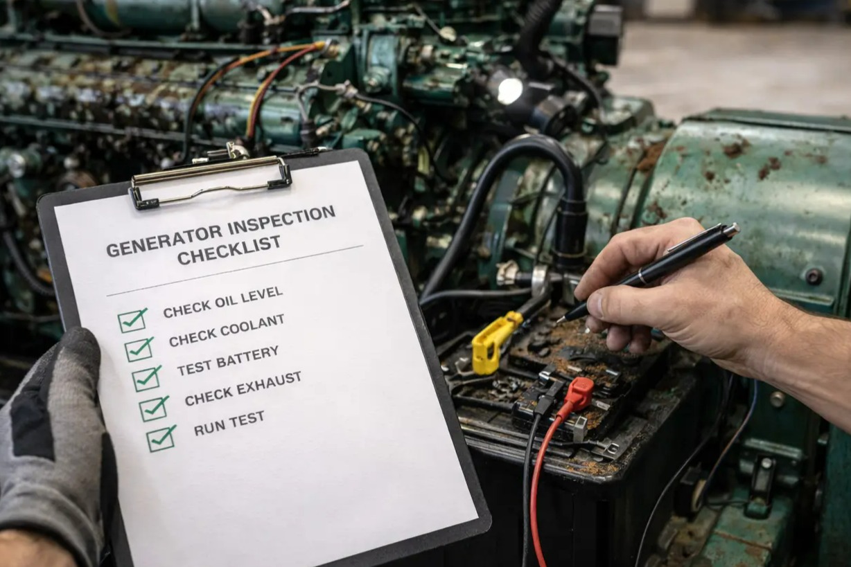 از کجا بفهمیم دیزل ژنراتور دست دوم سالم است؟ 5 نشانه حیاتی که قبل از خرید باید چک کنید