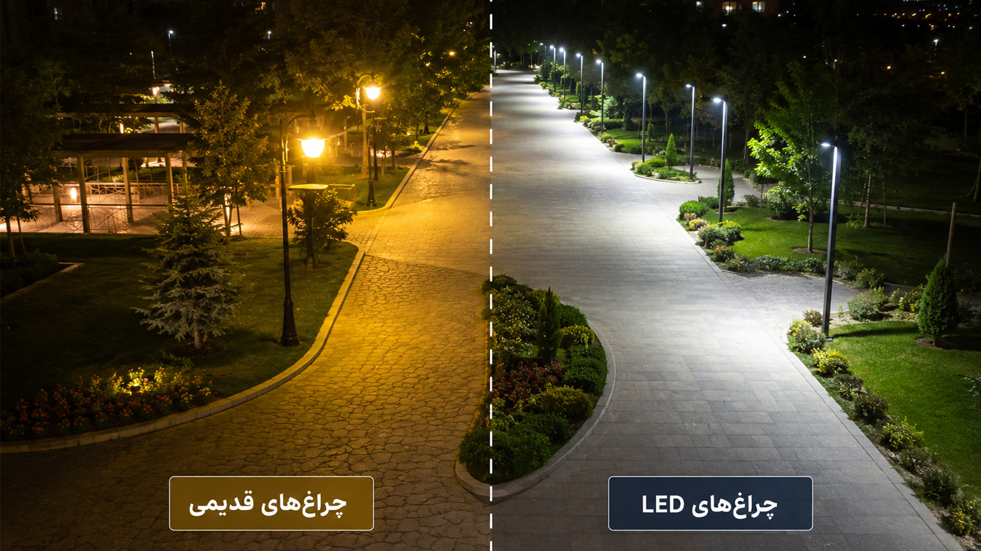 قطعی برق و افزایش هزینه های روشنایی + راهکارهای موثر جهت مدیریت هزینه پروژهها تفاوت روشنایی چراغ LED با چراغ های قدیمی