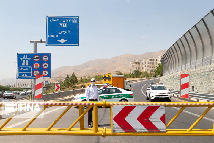 آزادراه تهران–شمال و جاده چالوس یکطرفه شد آزادراه تهران–شمال و جاده چالوس یکطرفه شد