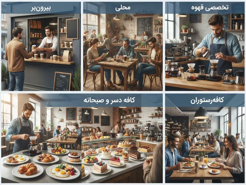 مشخص کنید چه کافه‌ای می‌خواهید راه بیندازید