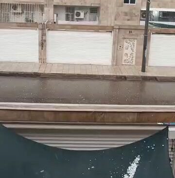 بارش تگرگ در اندیمشک و دزفول