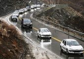 ترافیک نیمه‌سنگین در ۶ محور مواصلاتی کشور| بارش باران در ۳ استان